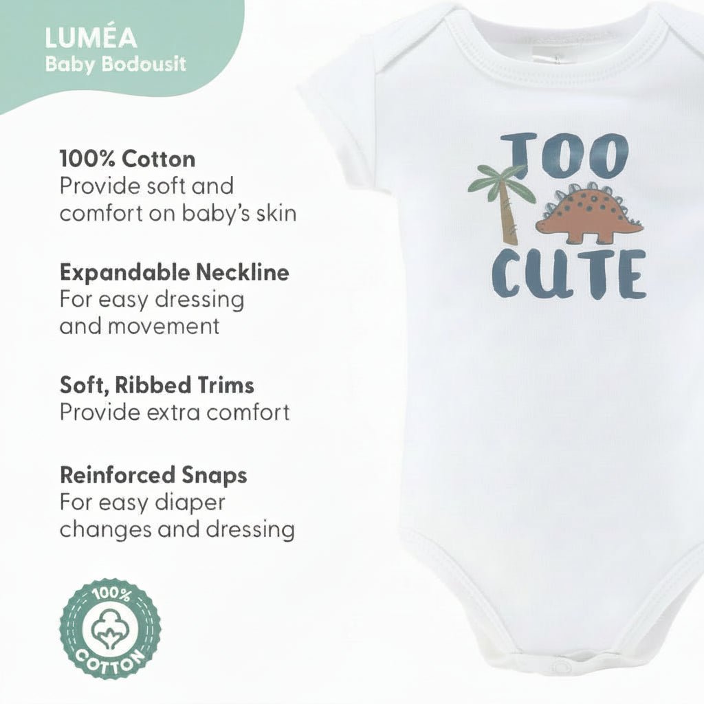 LUMÉA™ Dino Dreams 23 - Piece Newborn Layette Gift Set - Baby Boy Essentials (0 - 3M) - Lumea Baby