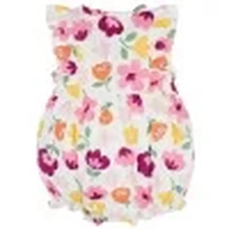 Lumea Garden Baby Girl Floral Ruffle Rompers 3 - Pack — Soft Cotton Summer Outfits (0–24M) - Lumea Baby
