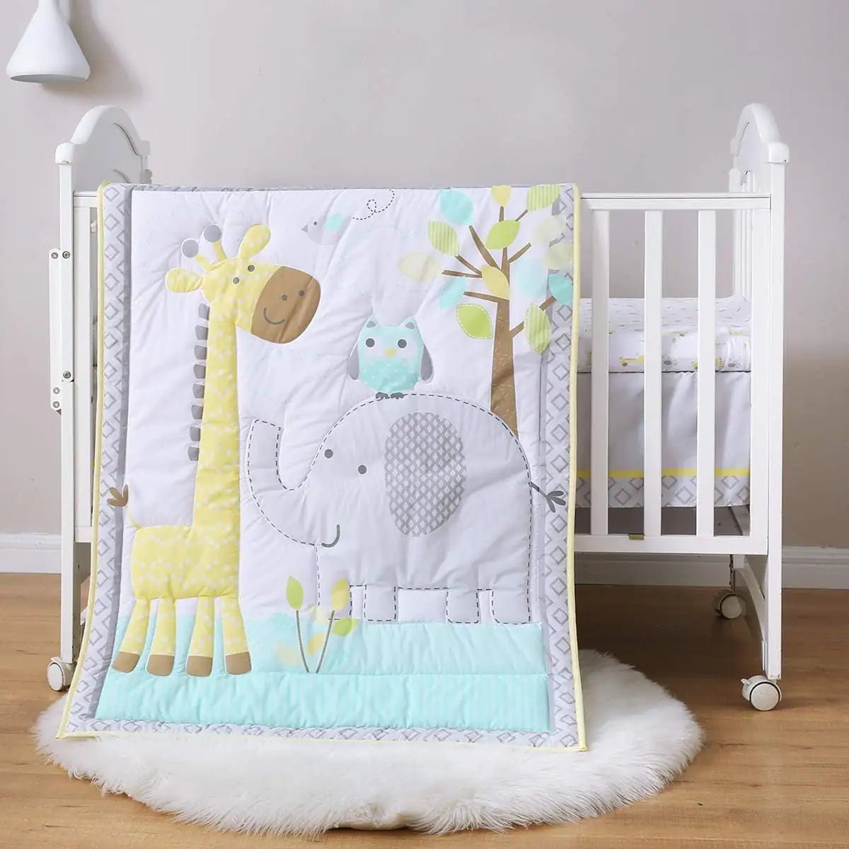 Lumea Dreamy Woodland Safari 3 - Piece Organic Cotton Crib Bedding Set - Lumea Baby