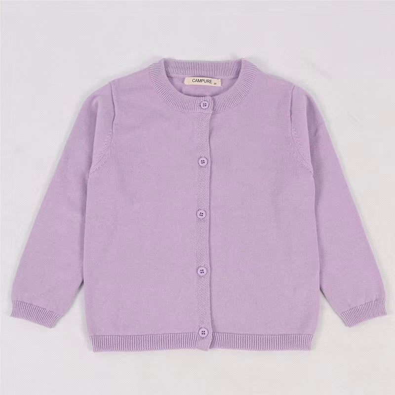 Lumea Spring Knit Baby & Kids Cardigan Sweater - Cotton Button - Up (12M - 7Y) - Lumea Baby