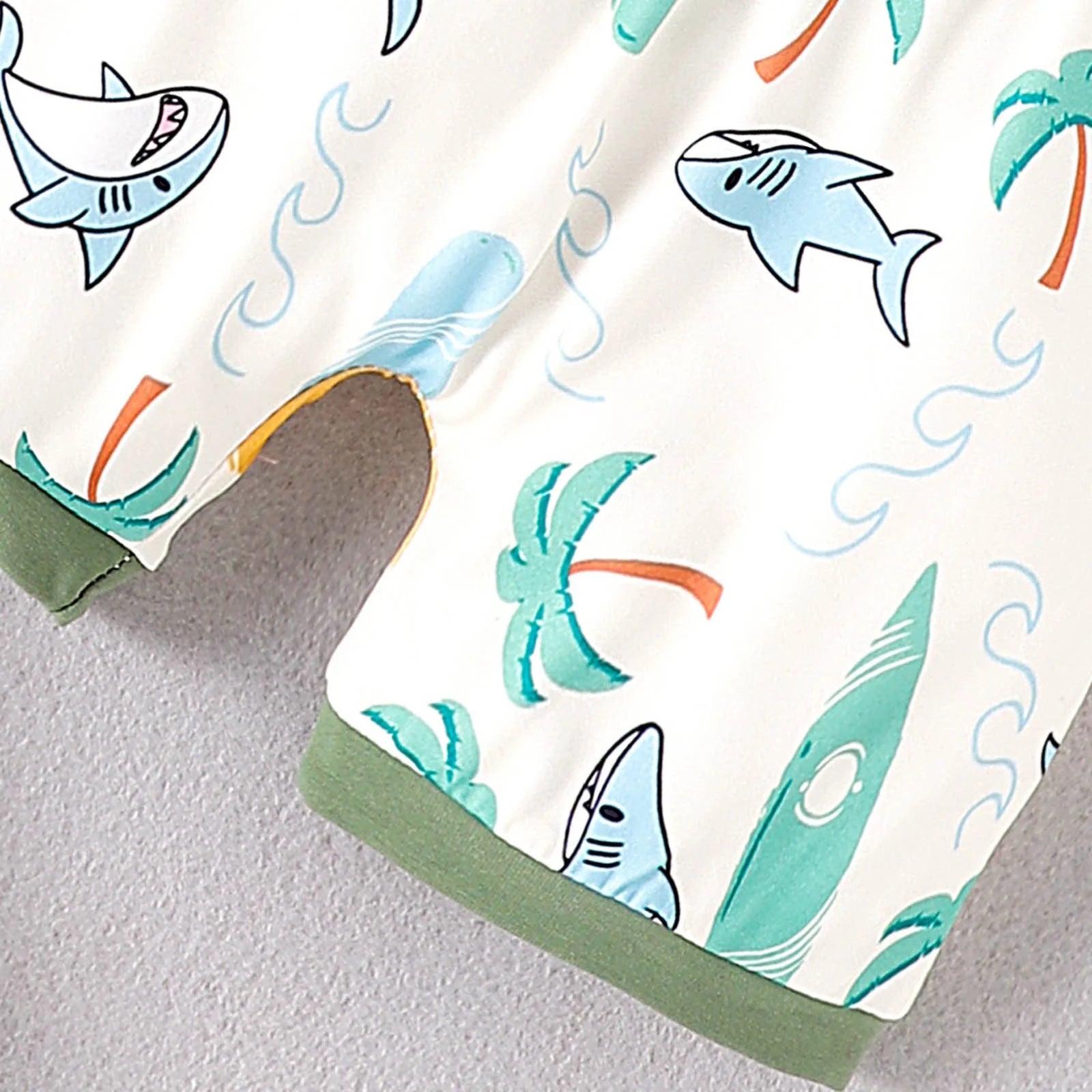 Lumea Aloha Baby 2 - Piece Summer Set - Hawaiian Short Sleeve Tee & Coconut Shorts (12 - 18M) - Lumea Baby