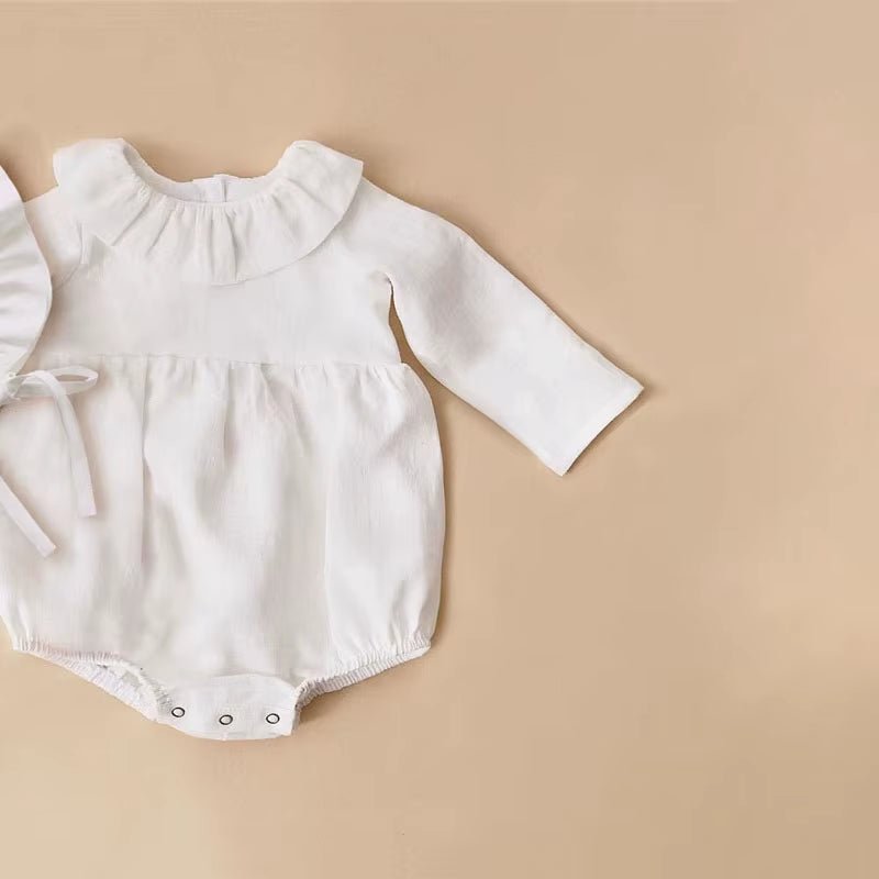 Lumea Spring Blossom Baby Girl Romper - Soft Cotton Long Sleeve (0 - 24M) - Lumea Baby