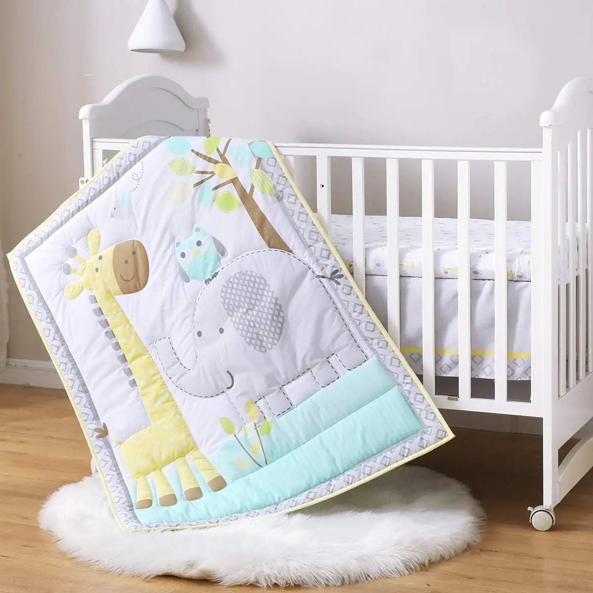 Lumea Dreamy Woodland Safari 3 - Piece Organic Cotton Crib Bedding Set - Lumea Baby