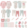 LUMÉA™ Welcome Bundle 16 - Piece Newborn Layette Gift Set - Floral Elephant (3 - 6M) - Lumea Baby