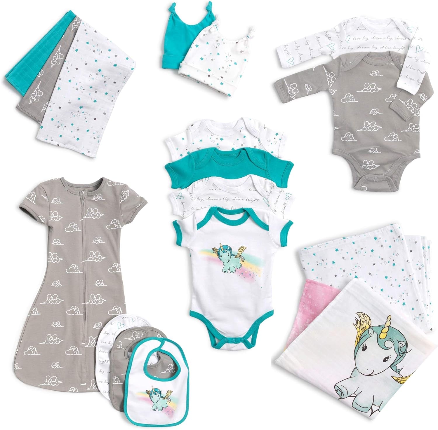 LUMÉA™ First Moments Newborn Baby Essentials Layette Gift Set - Shower Gift - Lumea Baby