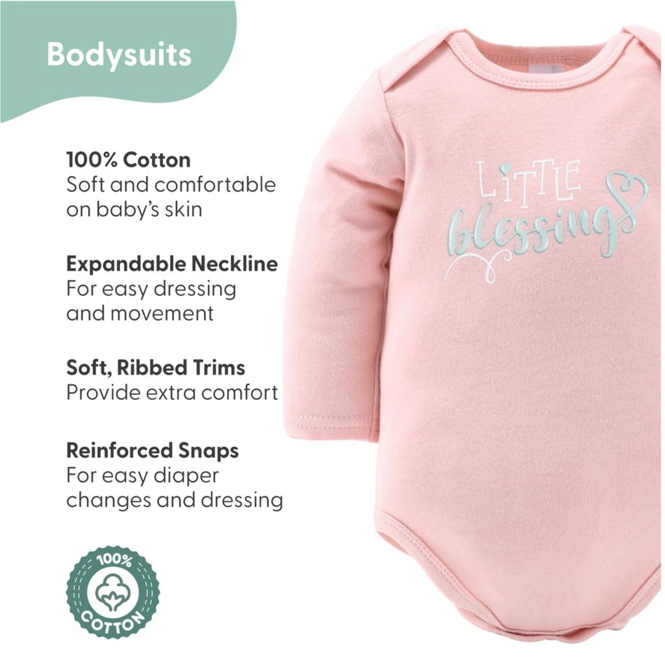 LUMÉA™ Pink Elephant Garden 30 - Piece Newborn Layette Gift Set - Baby Girl (0 - 3M) - Lumea Baby