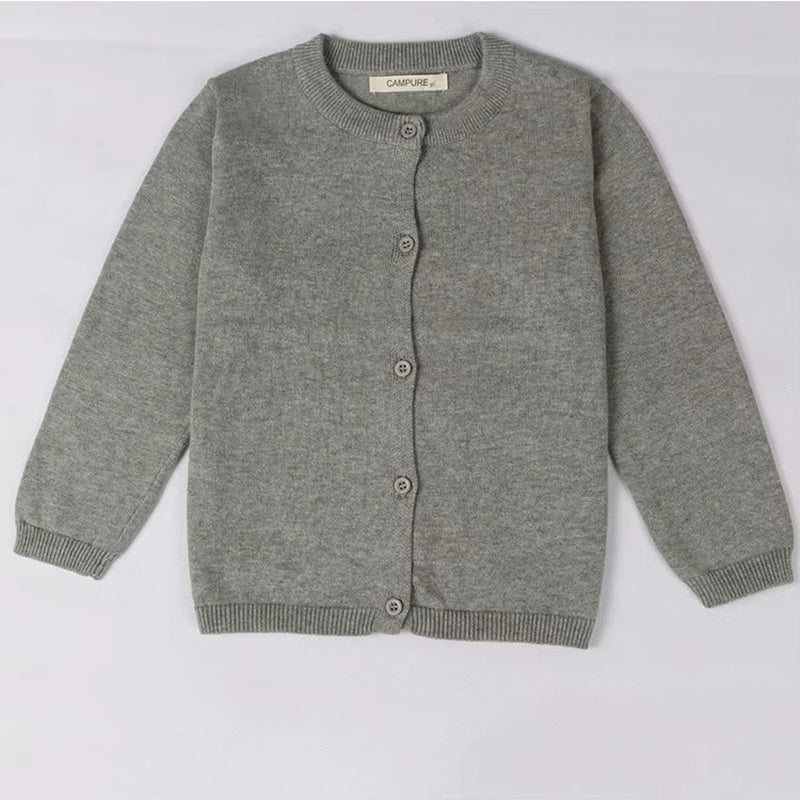 Lumea Spring Knit Baby & Kids Cardigan Sweater - Cotton Button - Up (12M - 7Y) - Lumea Baby