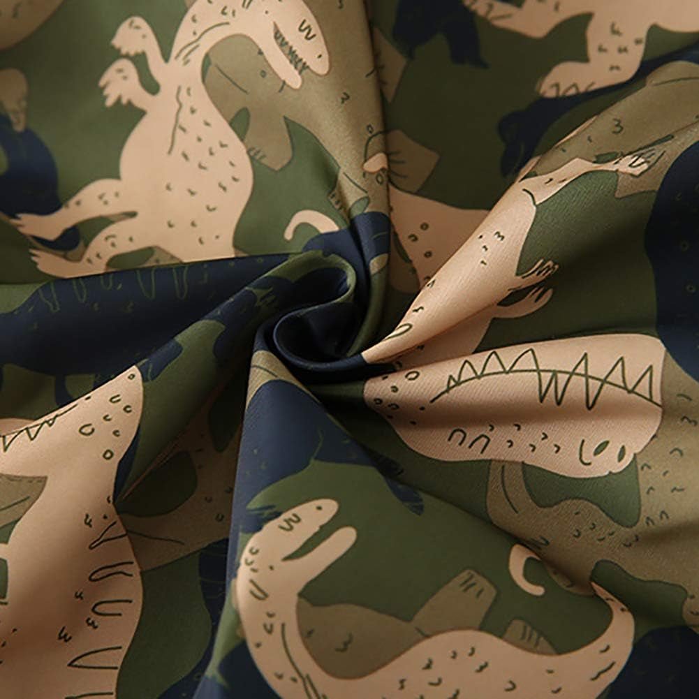 Lumea Dino Adventure Hooded Windbreaker Jacket Boys Zip Up Coat (3 - 4T) - Lumea Baby