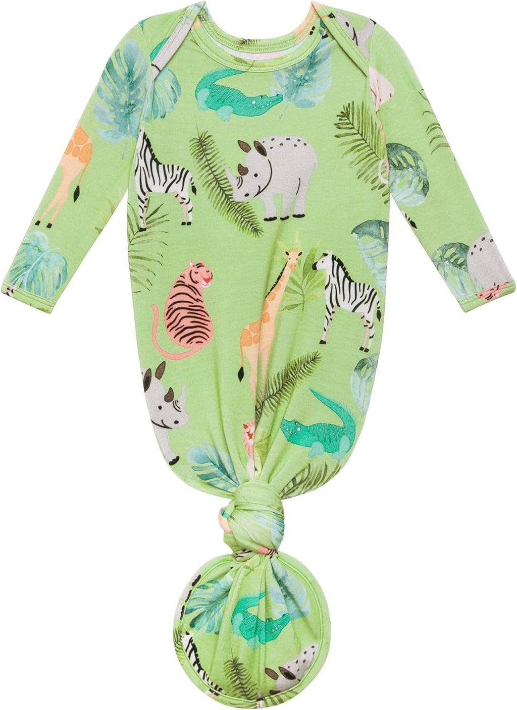 LUMÉA™ Knotted Dreams Newborn Girl Gown - Soft Sleep Gown (0 - 3M) - Lumea Baby