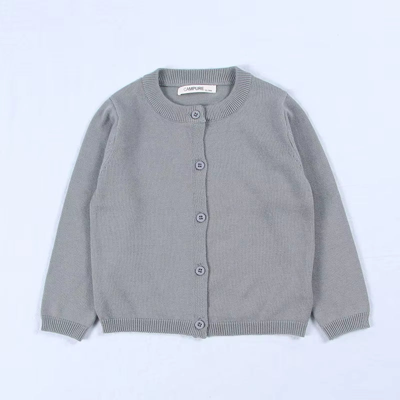 Lumea Spring Knit Baby & Kids Cardigan Sweater - Cotton Button - Up (12M - 7Y) - Lumea Baby
