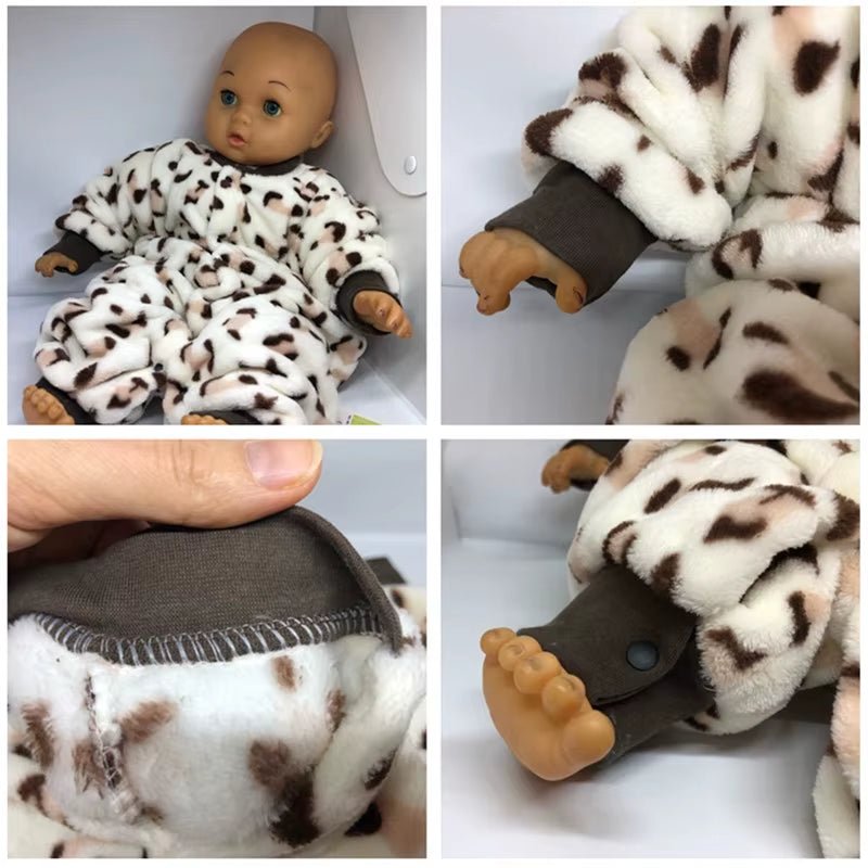 Lumea Cozy Flannel Baby Romper Jumpsuit - Soft Hooded Jacket for Boys & Girls (0 - 18M) - Lumea Baby