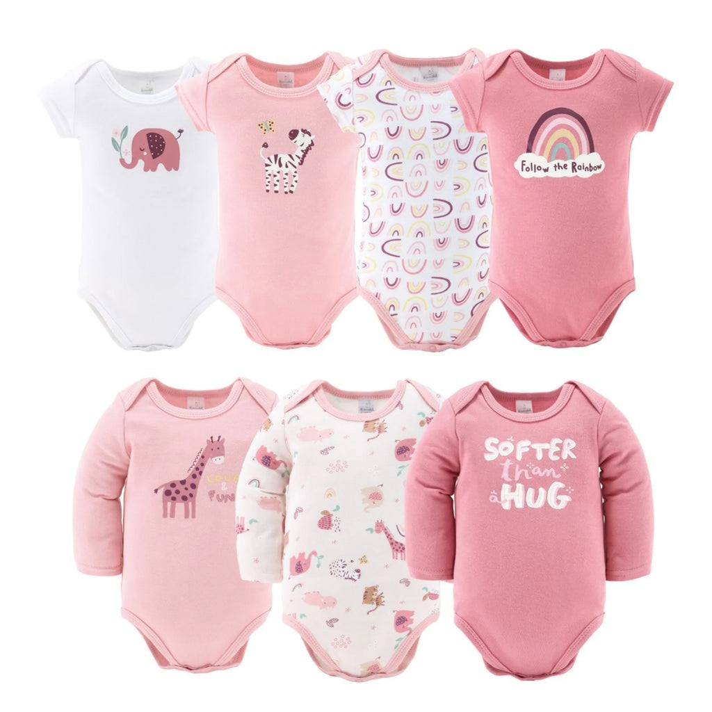 LUMÉA™ Rainbow Safari 23 - Piece Newborn Layette Gift Set - Baby Girl Pink (0 - 3M) - Lumea Baby