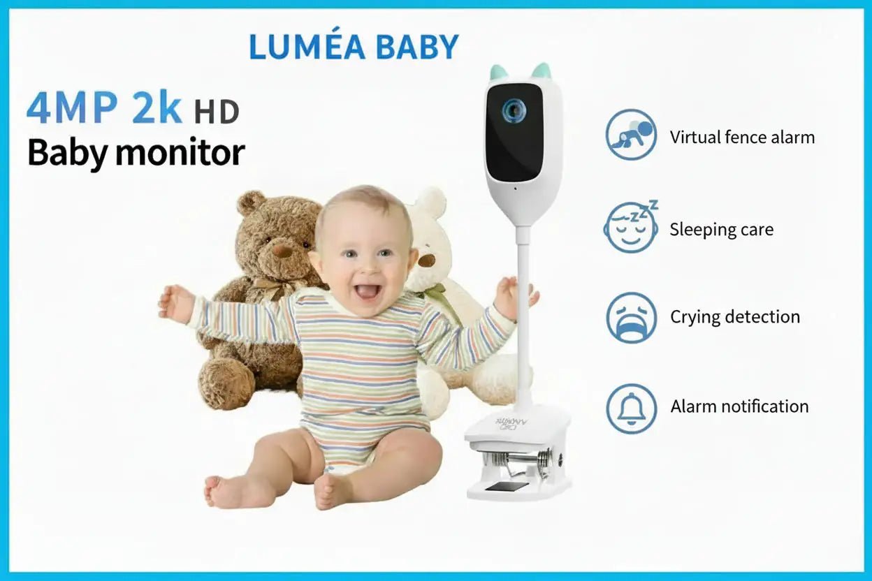 Lumea Guardian 4MP WiFi Smart Baby Monitor - Crying Detection & Night Vision - Lumea Baby