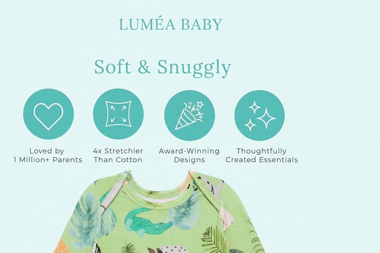 LUMÉA™ Knotted Dreams Newborn Girl Gown - Soft Sleep Gown (0 - 3M) - Lumea Baby