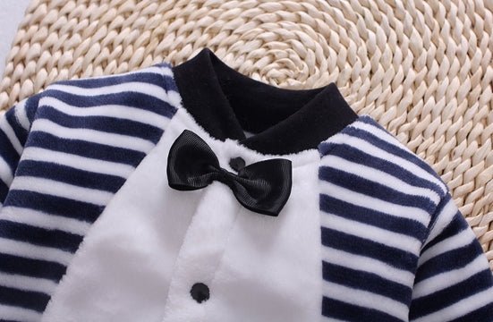 Lumea Cozy Flannel Baby Romper Jumpsuit - Soft Hooded Jacket for Boys & Girls (0 - 18M) - Lumea Baby