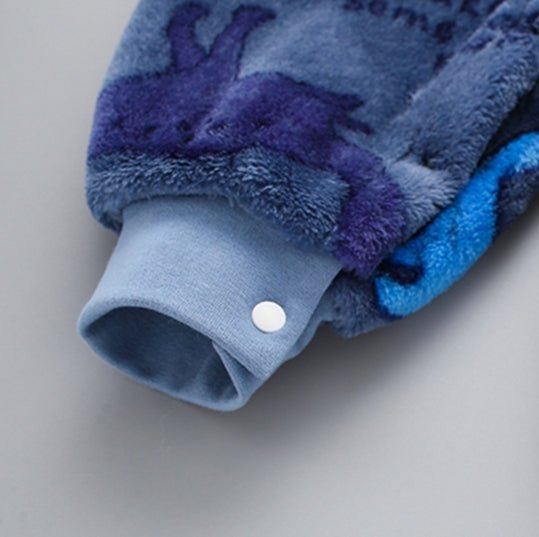 Lumea Cozy Flannel Baby Romper Jumpsuit - Soft Hooded Jacket for Boys & Girls (0 - 18M) - Lumea Baby