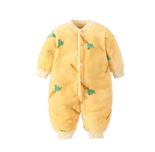 Lumea Cozy Flannel Baby Romper Jumpsuit - Soft Hooded Jacket for Boys & Girls (0 - 18M) - Lumea Baby