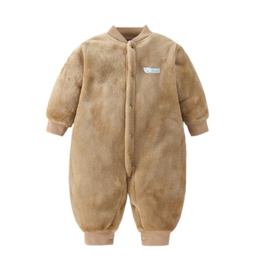 Lumea Cozy Flannel Baby Romper Jumpsuit - Soft Hooded Jacket for Boys & Girls (0 - 18M) - Lumea Baby