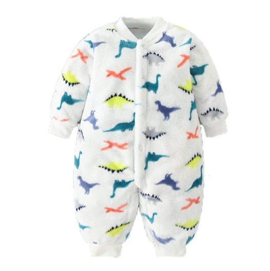 Lumea Cozy Flannel Baby Romper Jumpsuit - Soft Hooded Jacket for Boys & Girls (0 - 18M) - Lumea Baby