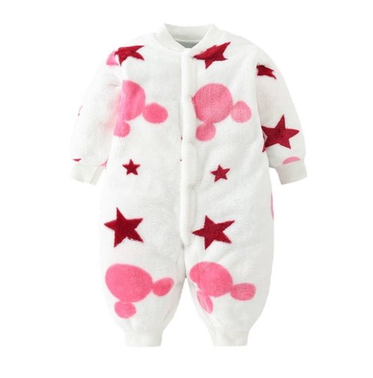 Lumea Cozy Flannel Baby Romper Jumpsuit - Soft Hooded Jacket for Boys & Girls (0 - 18M) - Lumea Baby