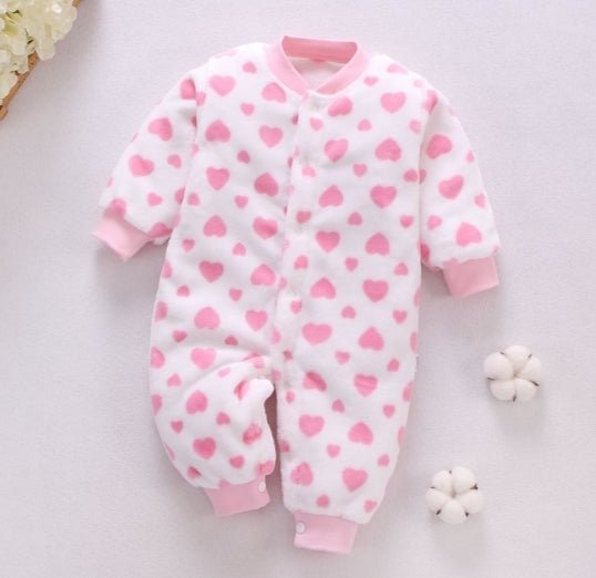 Lumea Cozy Flannel Baby Romper Jumpsuit - Soft Hooded Jacket for Boys & Girls (0 - 18M) - Lumea Baby