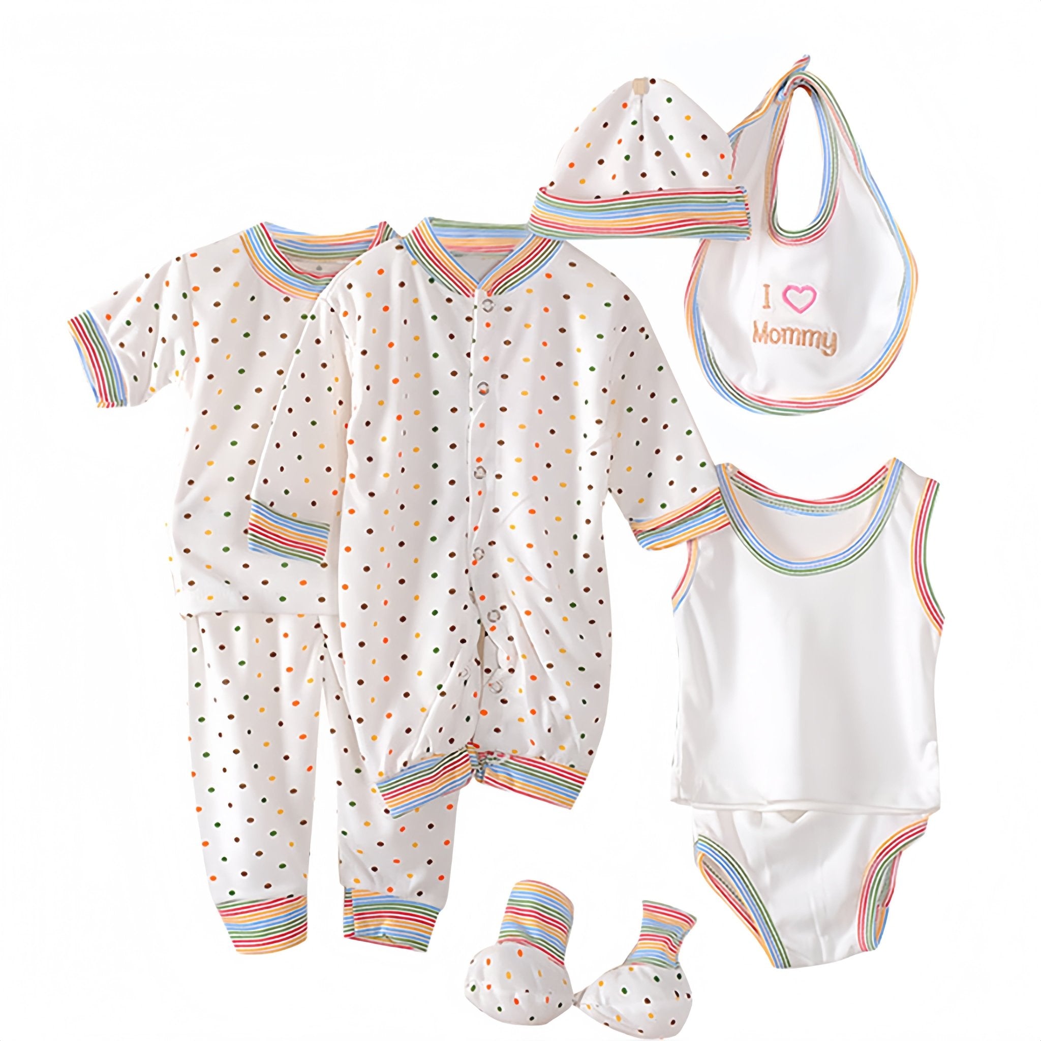 LUMÉA™ Complete Care 8 - Piece Unisex Baby Layette Set - Newborn Essentials - Lumea Baby