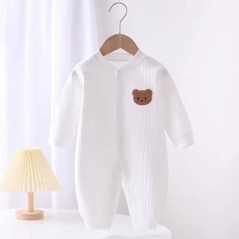 Lumea Pure Comfort Baby Romper - 100% Cotton Long Sleeve Bodysuit (0 - 24M) - Lumea Baby