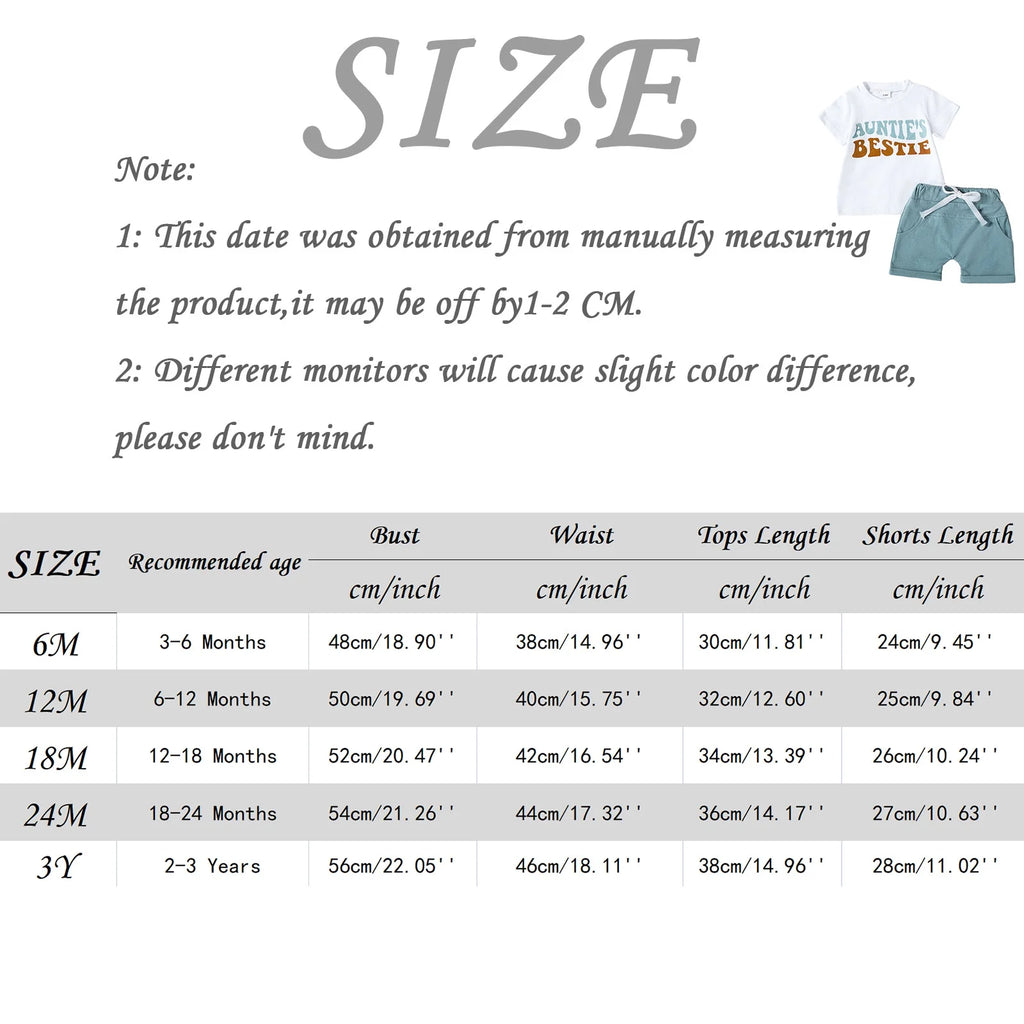 Lumea Adventure Time Toddler Boy Summer Shorts Set - Cartoon Letters (18 - 24M) - Lumea Baby