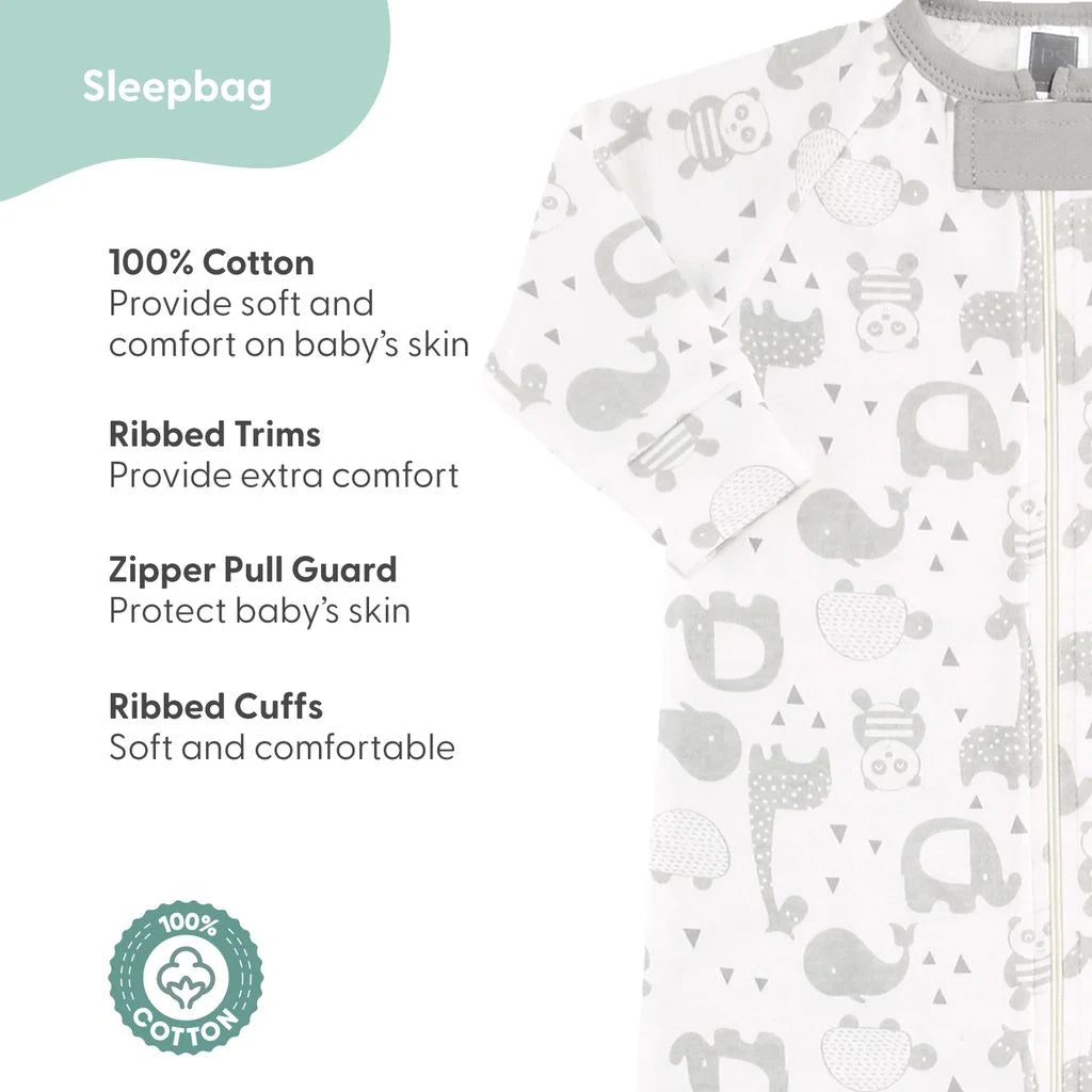 LUMÉA™ Sleepy Elephants Newborn Baby Layette Gift Set - Grey Shower Essentials - Lumea Baby