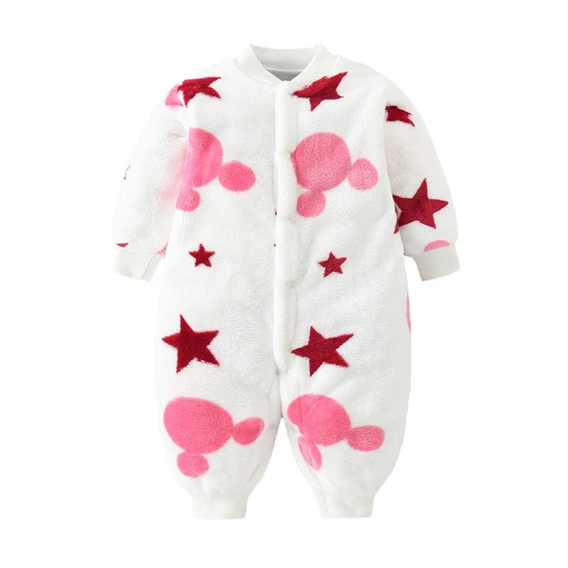 Lumea Cozy Flannel Baby Romper Jumpsuit - Soft Hooded Jacket for Boys & Girls (0 - 18M) - Lumea Baby