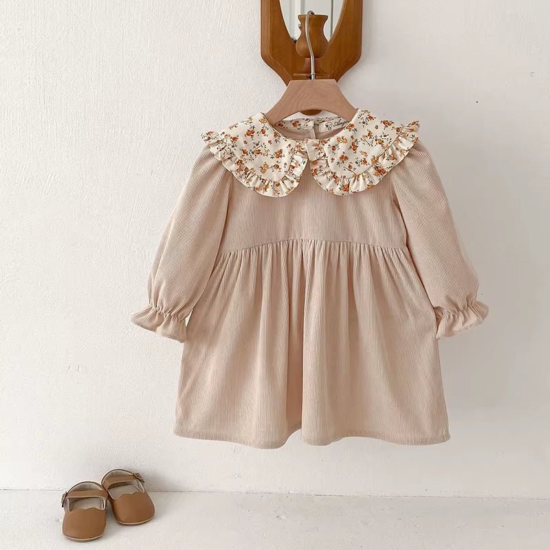 Lumea Princess Bloom Girl Party Dress - Long Sleeve Cotton Flower (2 - 7Y) - Lumea Baby