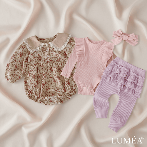 LUMÉA™ "Blossom Baby" Girl Wardrobe Gift Set - Lumea Baby