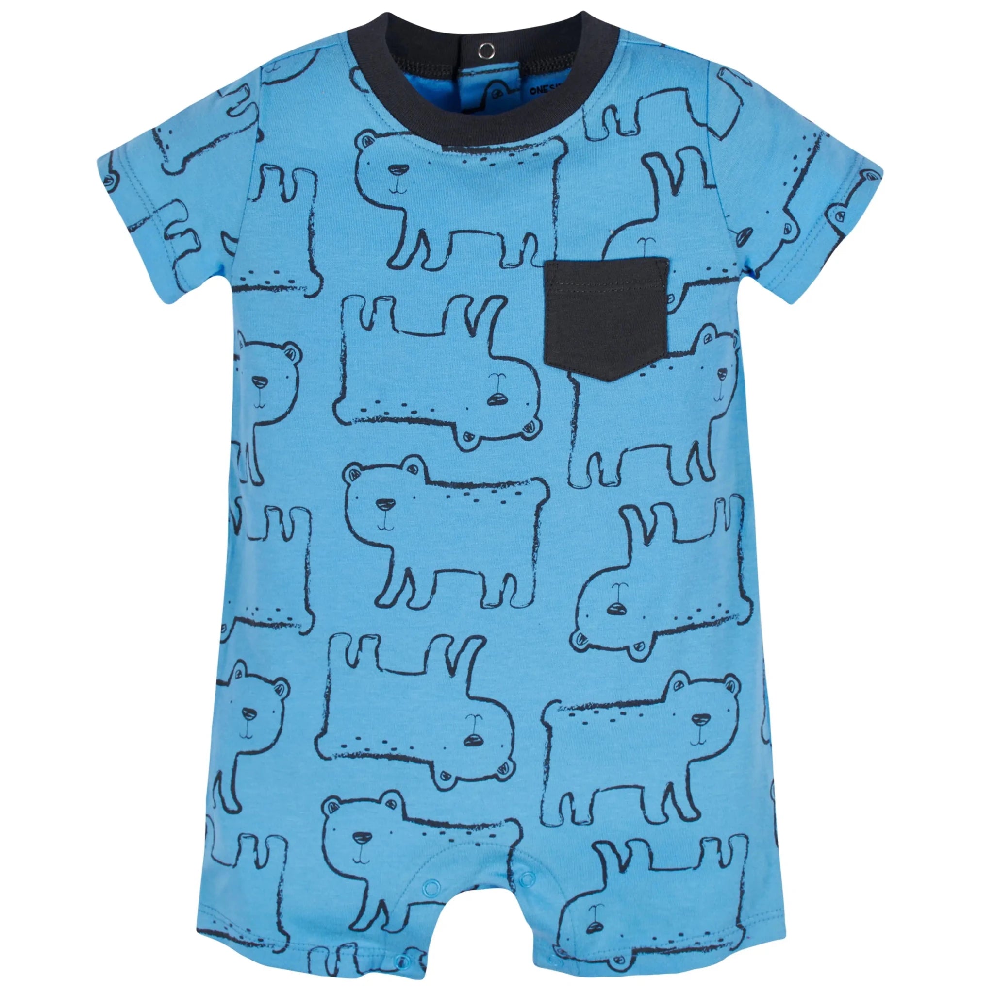 Lumea Little Gentleman Baby Boy Rompers 3 - Pack — Soft Cotton Summer Outfits (0–24M) - Lumea Baby