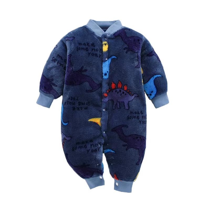 Lumea Cozy Flannel Baby Romper Jumpsuit - Soft Hooded Jacket for Boys & Girls (0 - 18M) - Lumea Baby