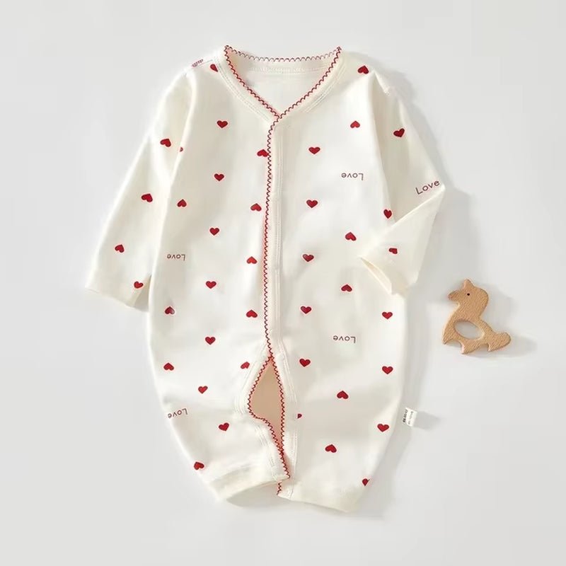 Lumea Pure Comfort Baby Romper - 100% Cotton Long Sleeve Bodysuit (0 - 24M) - Lumea Baby