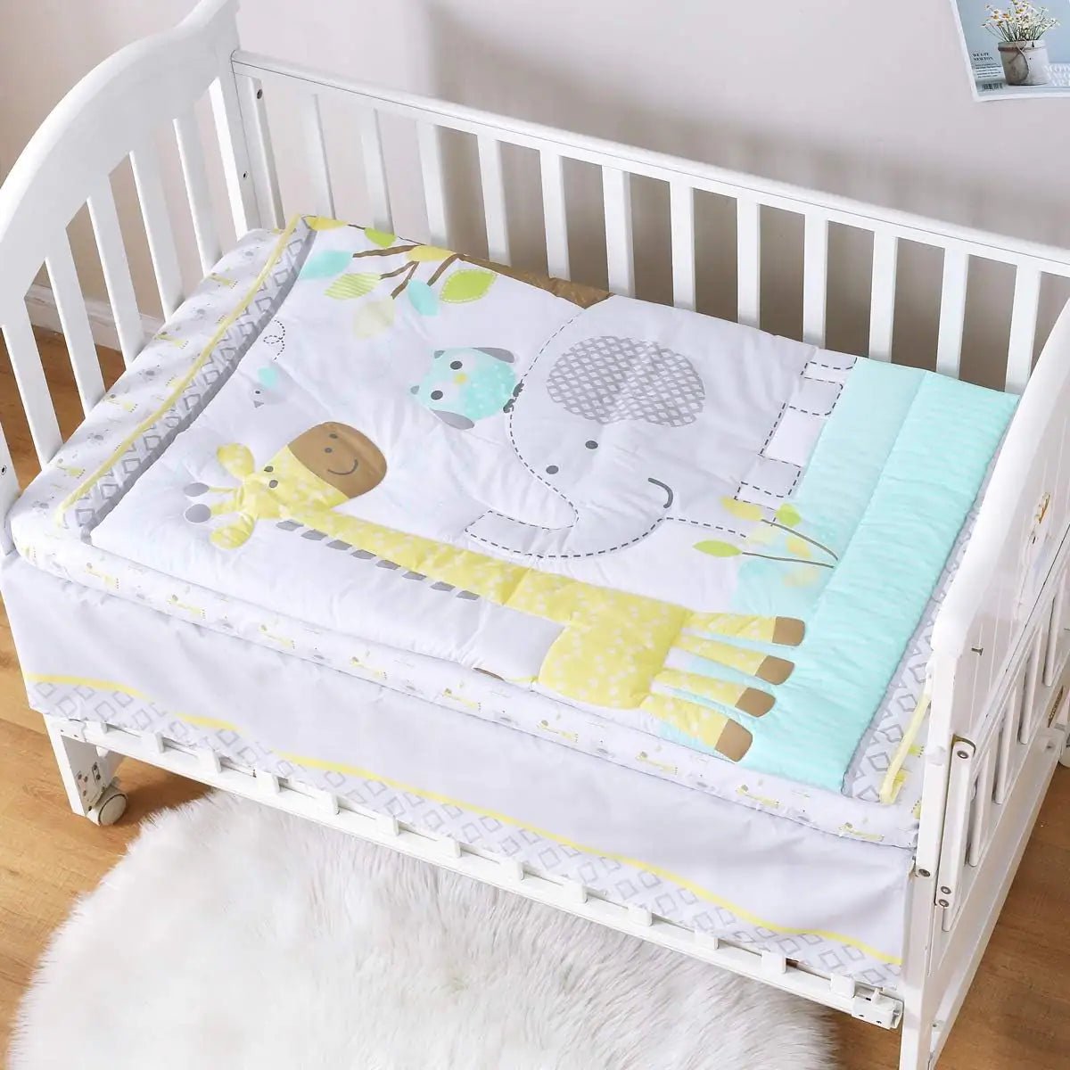 Lumea Dreamy Woodland Safari 3 - Piece Organic Cotton Crib Bedding Set - Lumea Baby
