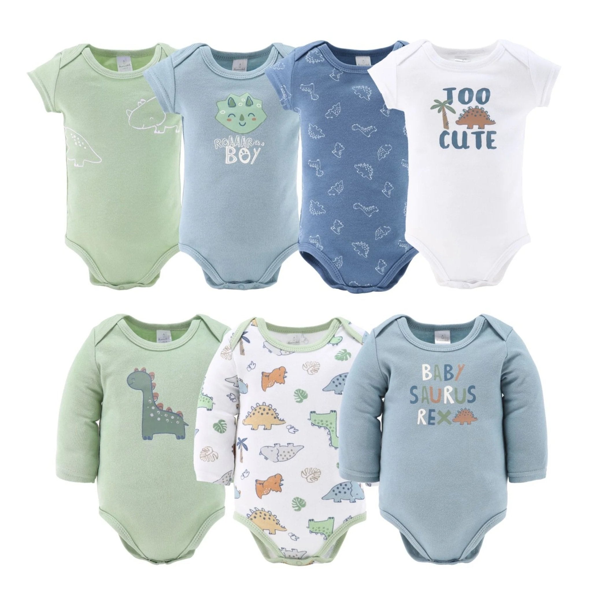 LUMÉA™ Dino Dreams 23 - Piece Newborn Layette Gift Set - Baby Boy Essentials (0 - 3M) - Lumea Baby