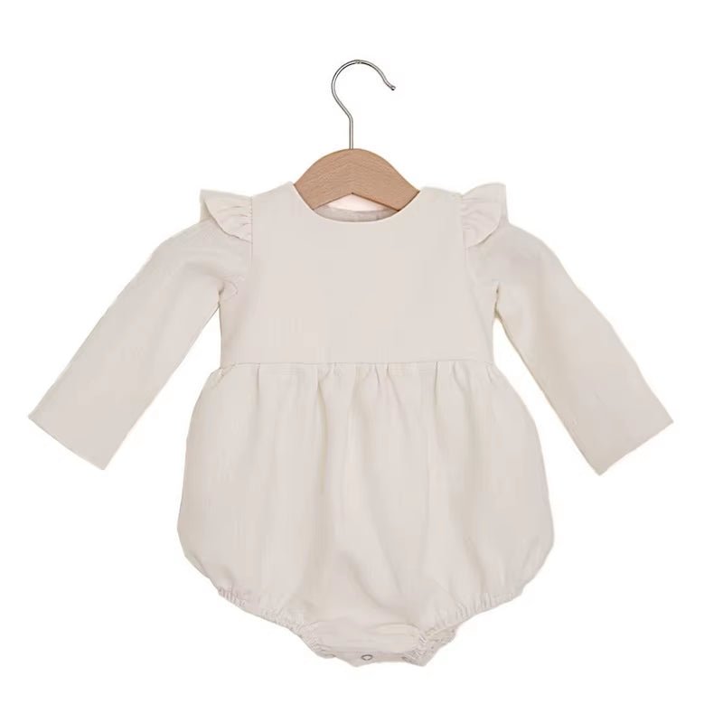 Lumea Spring Blossom Baby Girl Romper - Soft Cotton Long Sleeve (0 - 24M) - Lumea Baby