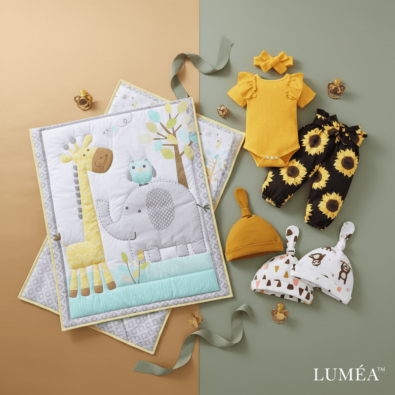 LUMÉA™ "Golden Nursery" Welcome Home Gift Set - Lumea Baby