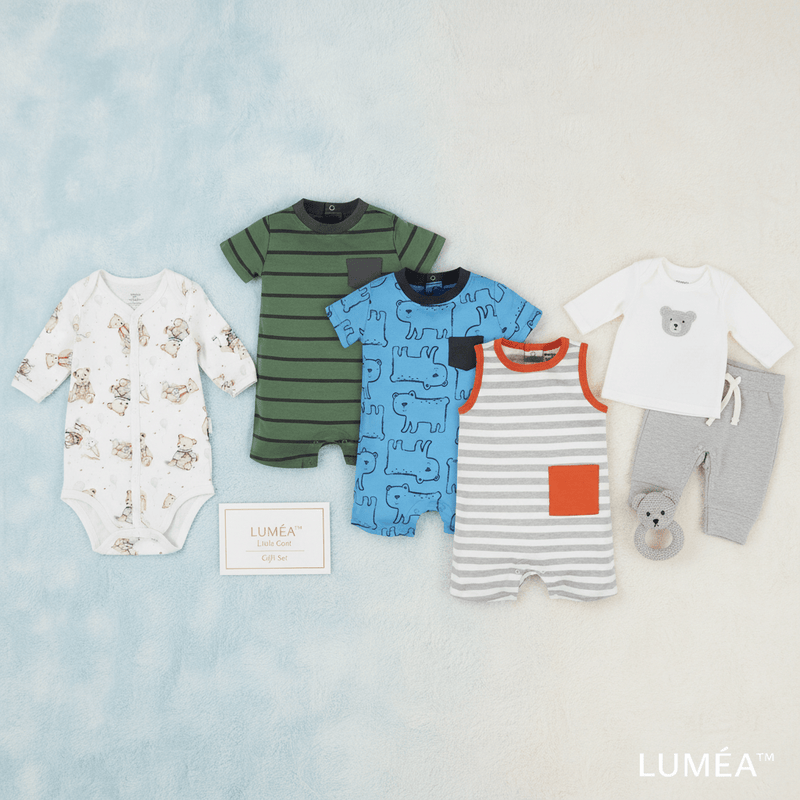 LUMÉA™ "Little Gent" Baby Boy Wardrobe Gift Set - Lumea Baby